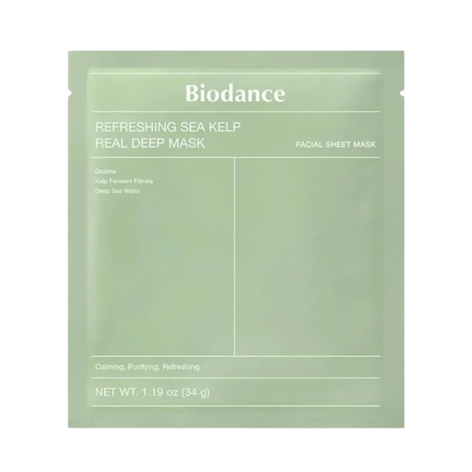 BIODANCE Refreshing Sea Kelp Real Deep Mask (Cuidado de Poros + Granitos)