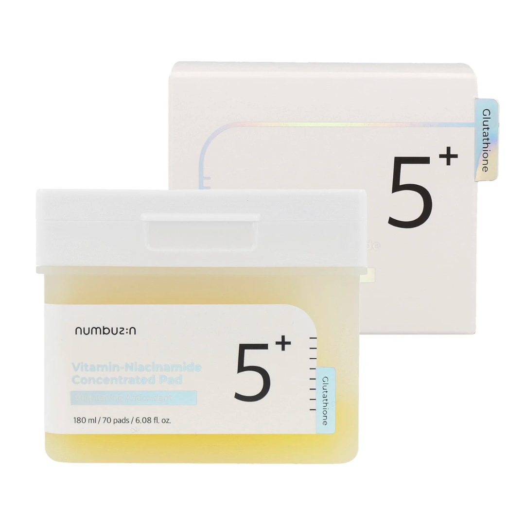 NUMBUZIN No. 5 Vitamin-Niacinamide Concentrated Toner Pad (Ilumina y Minimiza Poros)