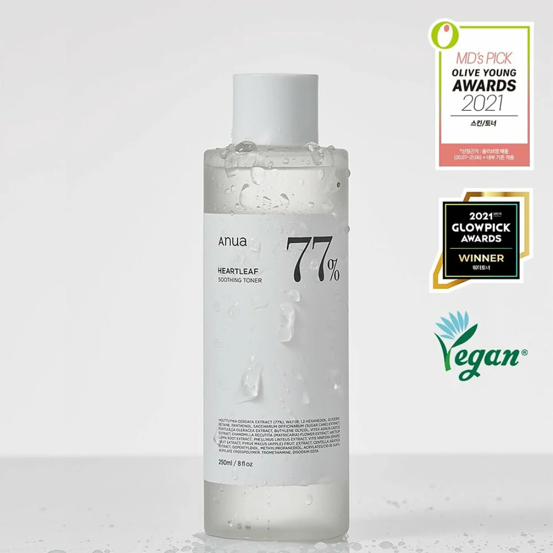 ANUA Heartleaf 77% Soothing Toner (Calma + Antiacné)