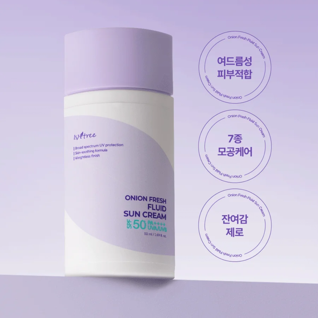 ISNTREE Onion Fresh Fluid Sun Cream (Repara + Calma + Antiacné)