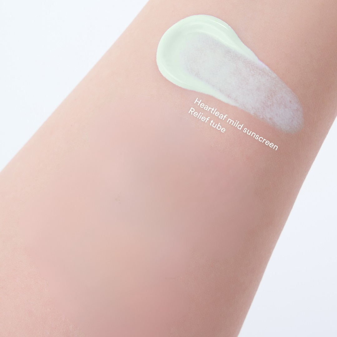 ABIB Heartleaf Mild Sunscreen Relief Tube SPF50+ PA++++ (Calmante)