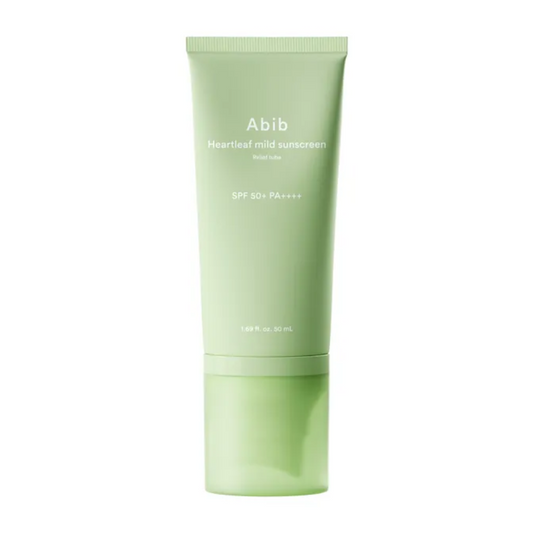 ABIB Heartleaf Mild Sunscreen Relief Tube SPF50+ PA++++ (Calmante)