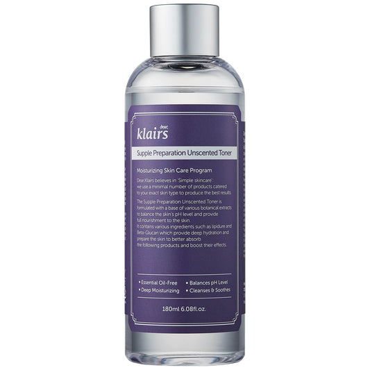 DEAR KLAIRS Supple Preparation Unscented Toner (Equilibra y Revitaliza)