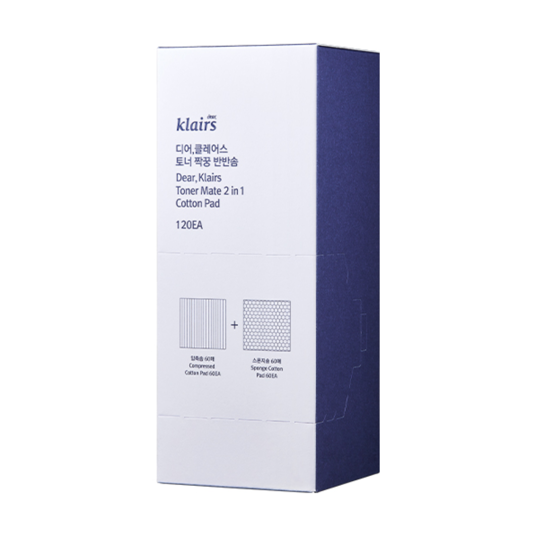 DEAR KLAIRS Toner mate 2 in 1 Cotton Pad