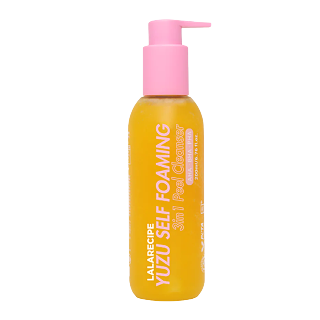 LALA RECIPE Yuzu Self Foaming 3 in 1 Cleanser