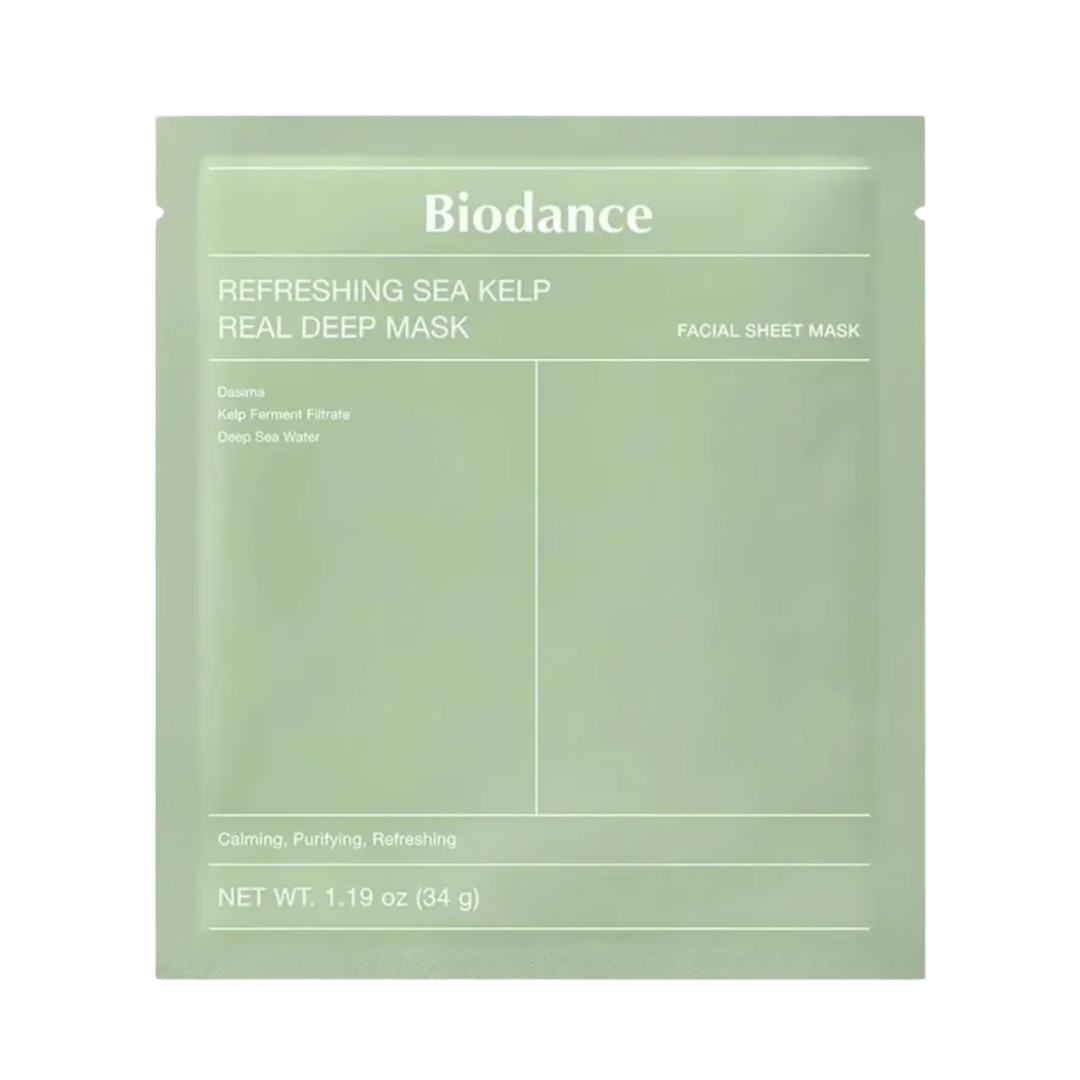 BIODANCE Refreshing Sea Kelp Real Deep Mask (Cuidado de Poros + Granitos)