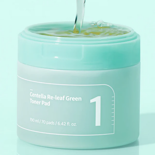 NUMBUZIN No.1 Centella Re-Leaf Green Toner Pad (Pads Calmantes de Centella)
