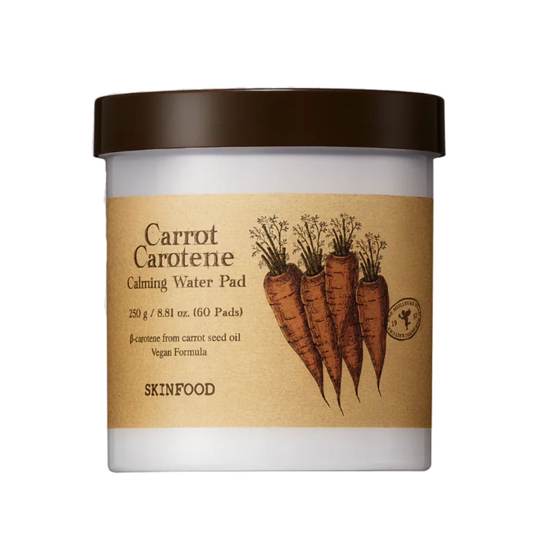SKINFOOD Carrot Carotene Calming Water Pad + Refill (Calma Rojeces + Mejora Barrera Cutánea)