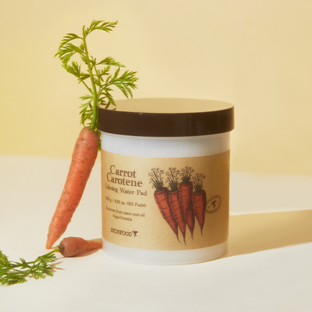 SKINFOOD Carrot Carotene Calming Water Pad + Refill (Calma Rojeces + Mejora Barrera Cutánea)