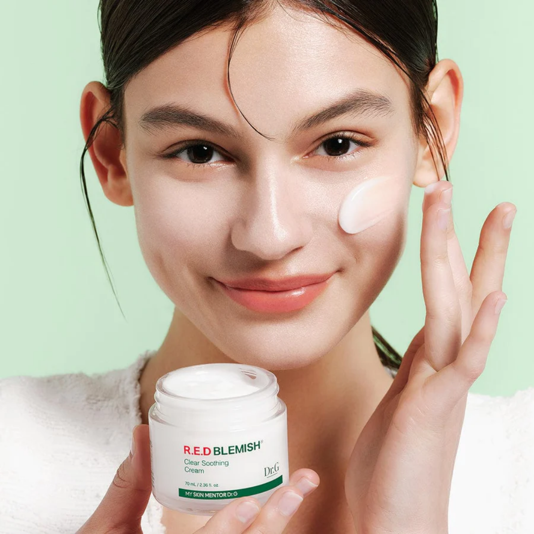 DR.G Red Blemish Clear Soothing Cream (Alivia la Rojez y Calma Brotes)