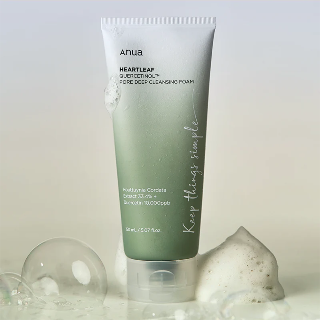 Anua Heartleaf Quercetinol Pore Deep Cleansing Foam (Reduce Brillo Facial)