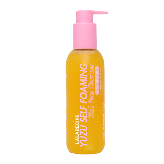 LALA RECIPE Yuzu Self Foaming 3 in 1 Cleanser